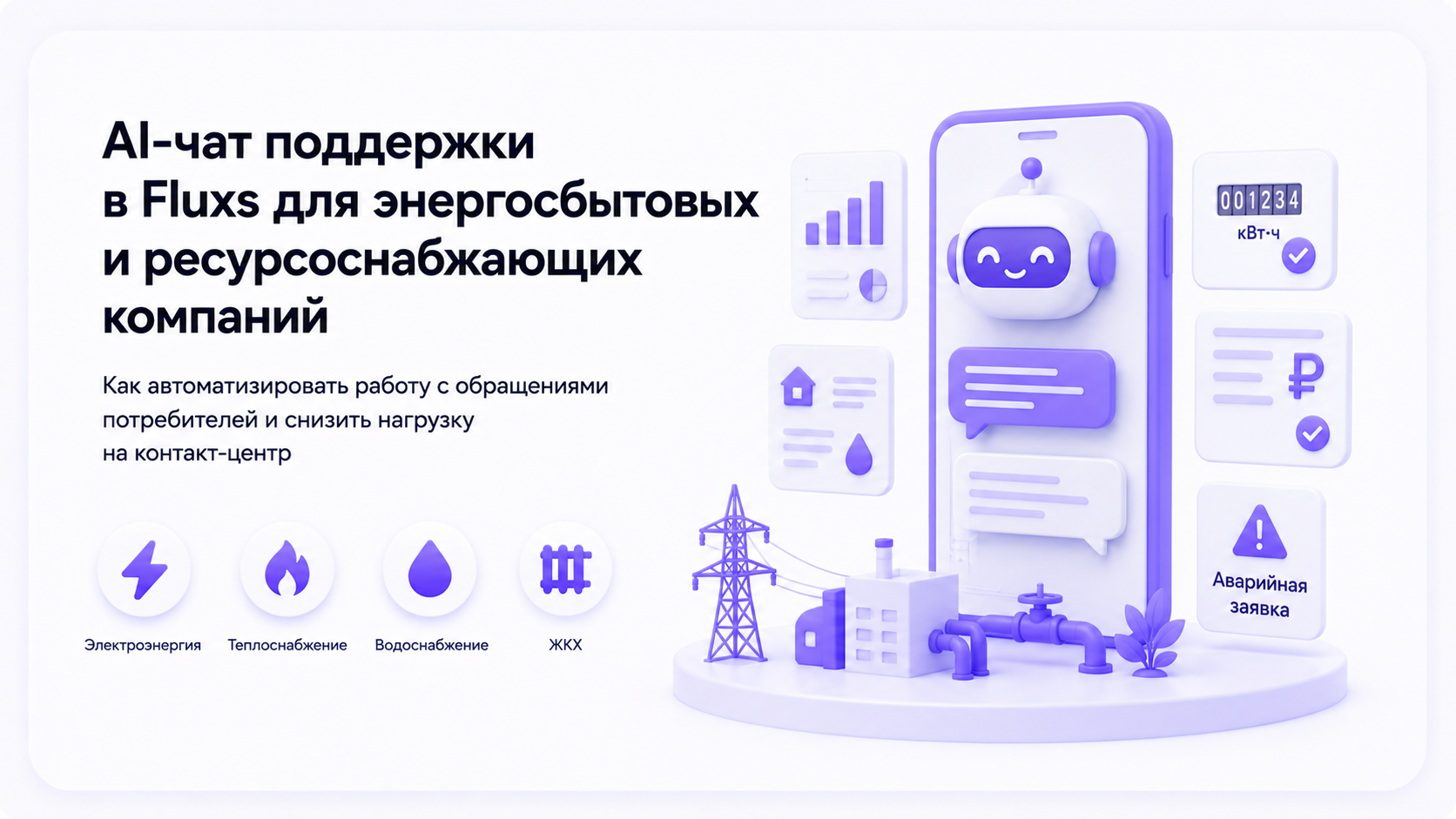 AI-чат поддержки для ресурсоснабжающих компаний